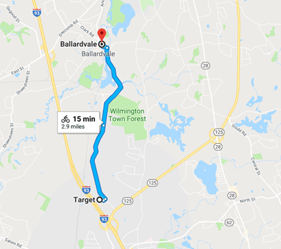 Google map ballardvale target
